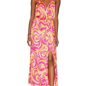 House of Harlow Pink Swirl Print Dress